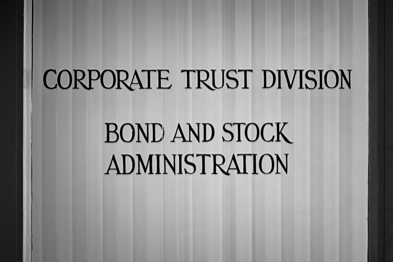 Inside the P&H Building, Bond and Stock Administration, Corporate Trust Division - February 12, 2013