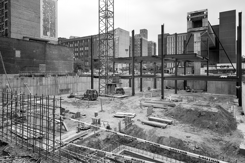Iron Rising from the Excavated Site - September 9, 2013