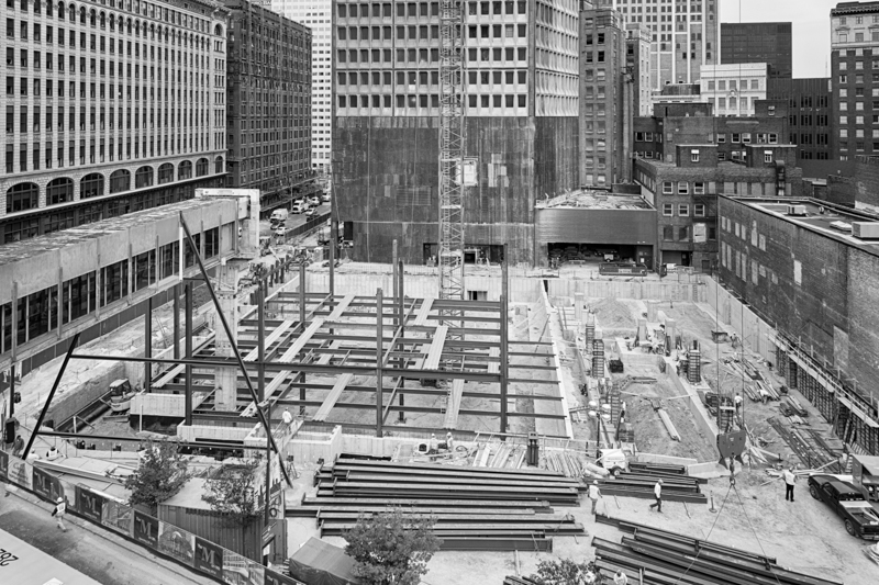 Iron Rising from the Excavated Site - September 9, 2013