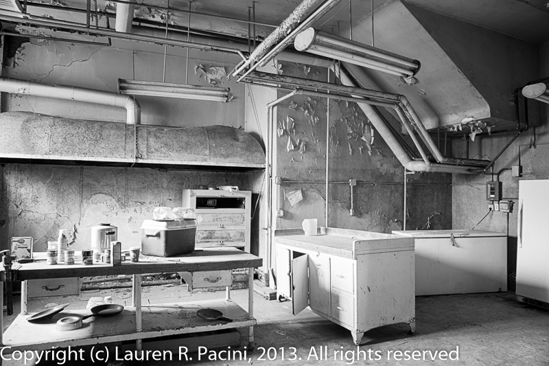 The kitchen  in the basement of the Parish House 