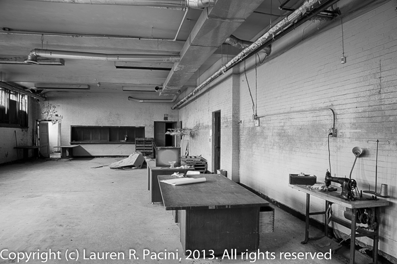 The dining room in the basement of the Parish House