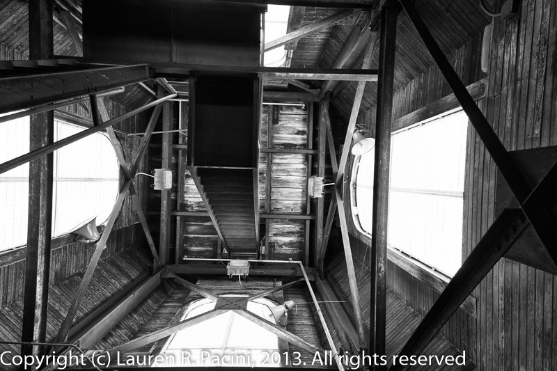 Looking up from the base of the Clock Tower.