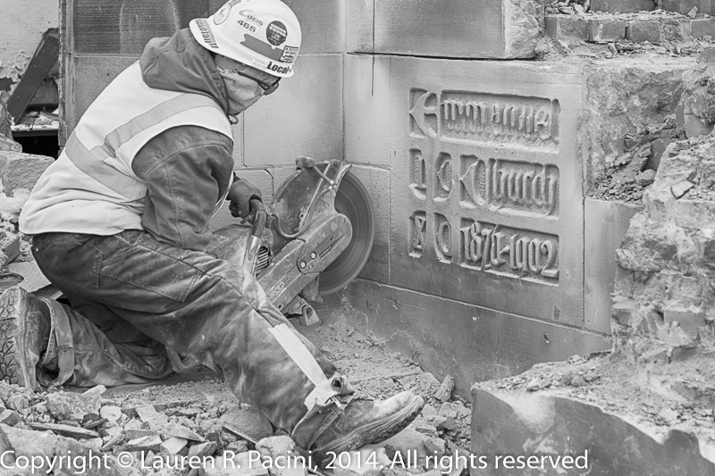 Beginning the Tack of Removing the Cornerstone