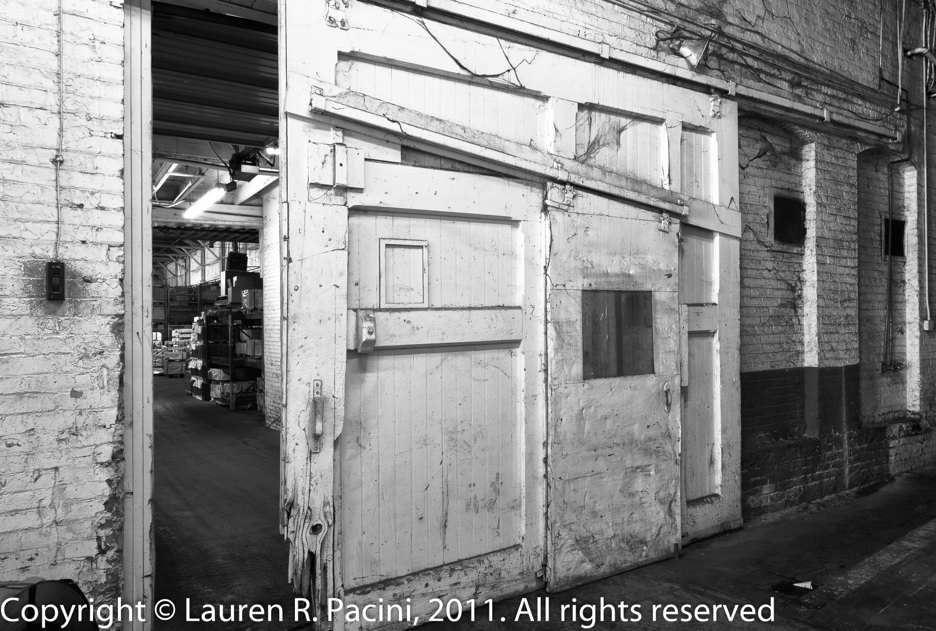 An Original Door Separating Sections of the Winton Factory