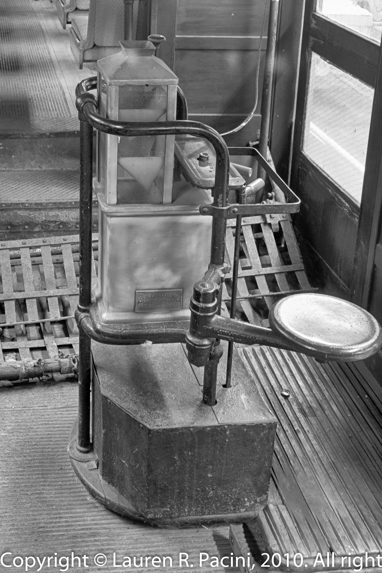 Cash Box and Conductor's Seat in Center of Car 1218