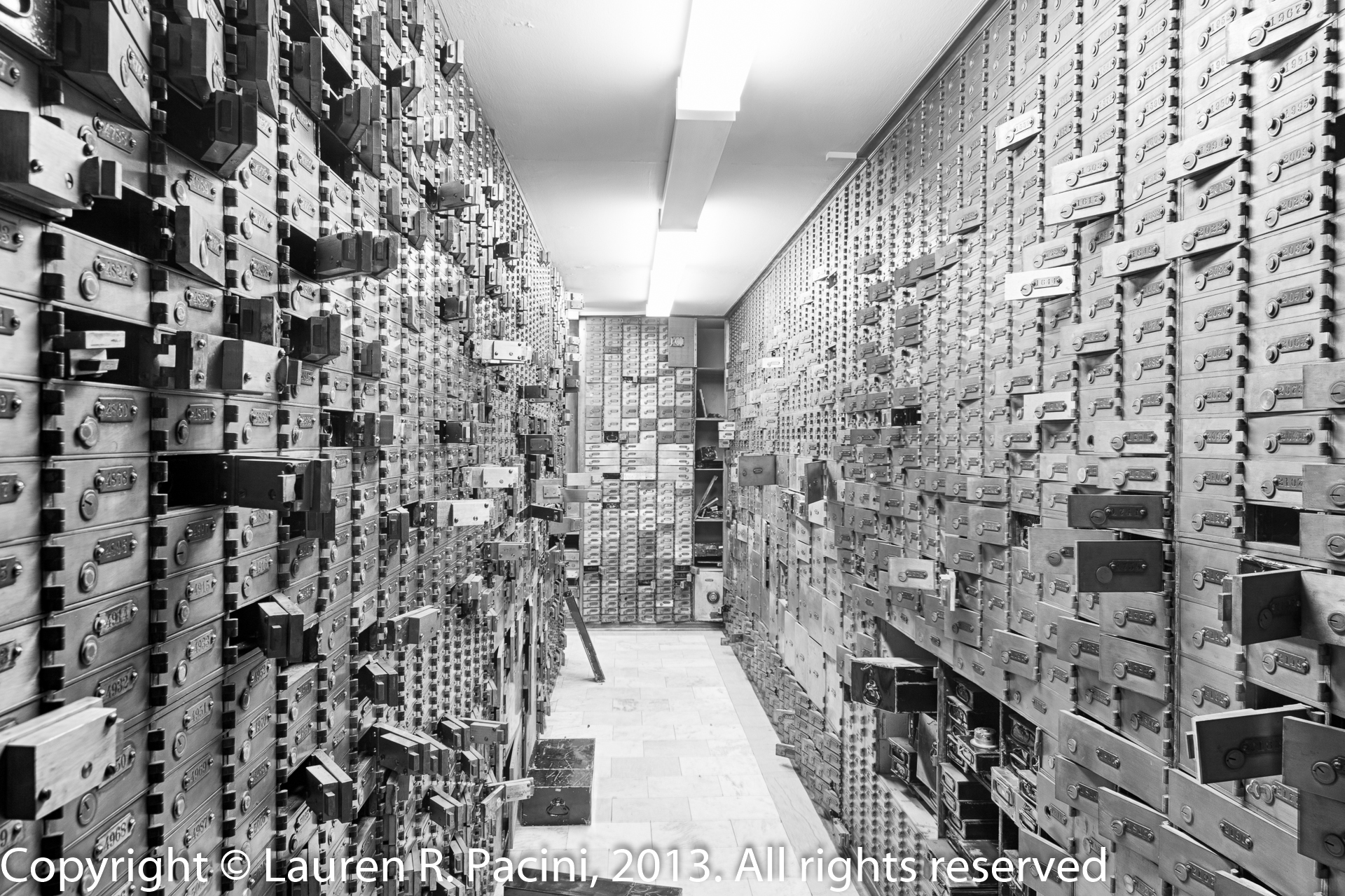 Safety Deposit Boxes in the Main Vault