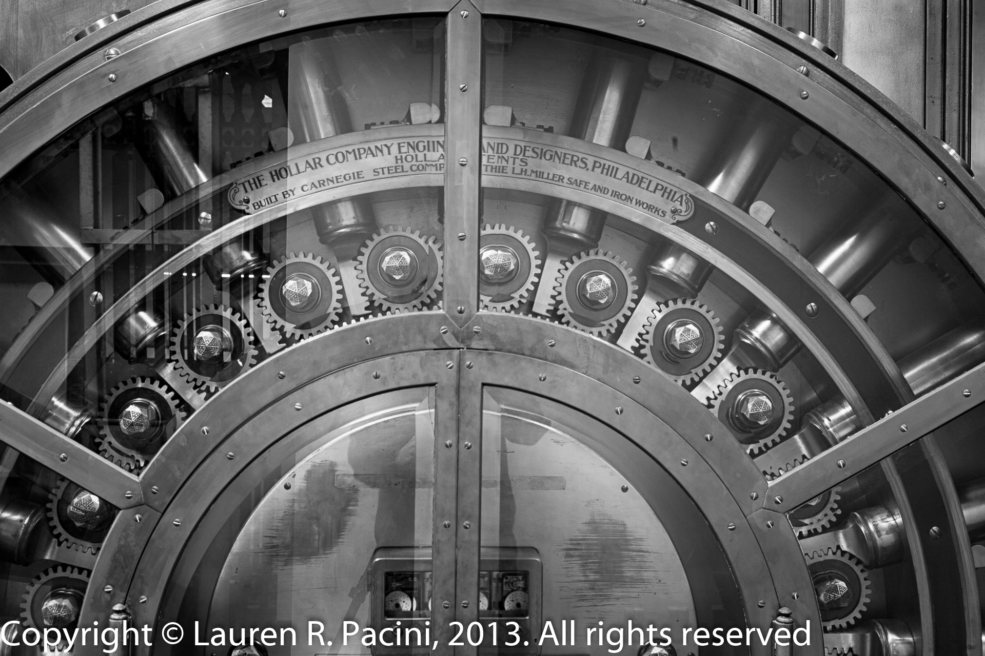 Detailed view of the Main Vault Door