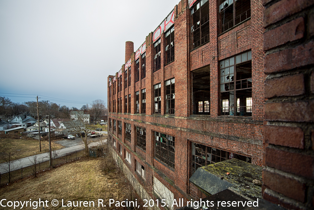 From inside the former warehouse