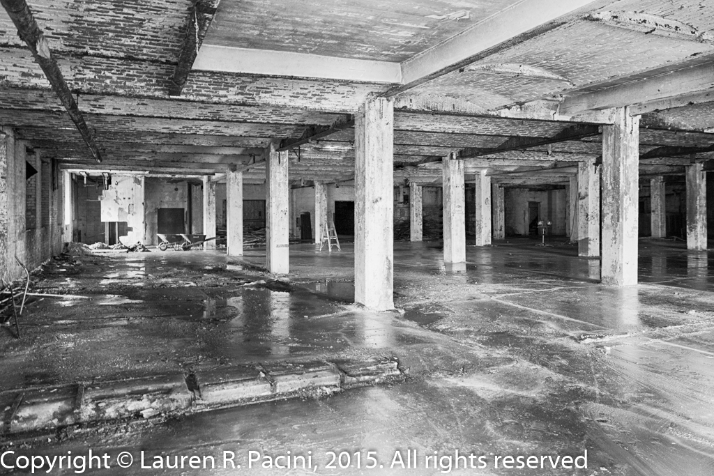 Inside the Leisy Brewery 1917 building.